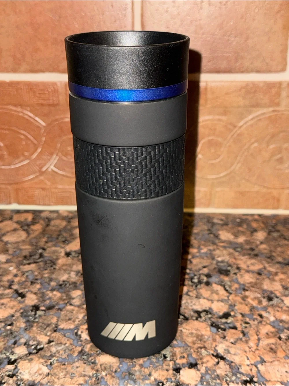 BMW M thermo mug Matte Black coffee hot beverage cold drink Rare